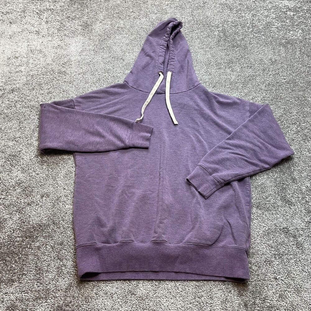 Buffalo David Bitton Hoodie Sweatshirt Womens Small Purple Pullover Sweater Soft
